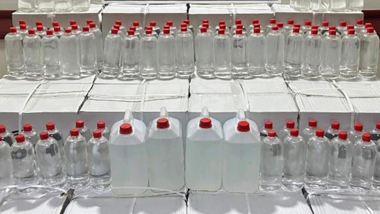 232 bin 442 litre sahte içki ele geçirildi