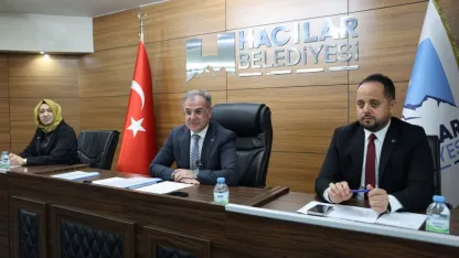 Hacılar'da nisan ayı meclis toplantısı yapıldı