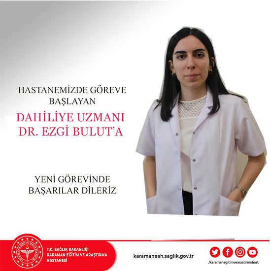 Karaman'da hastaneye yeni doktor
