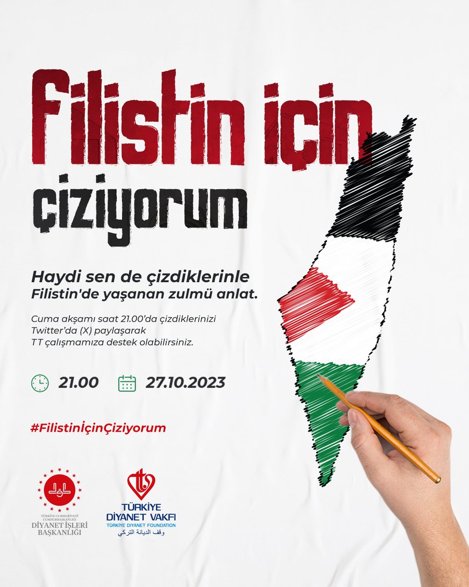 "Filistin için çiziyorum"