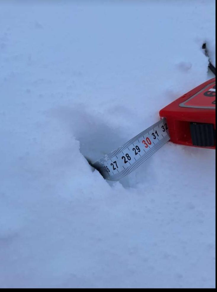 Kar kalınlığı 30 cm'i buldu