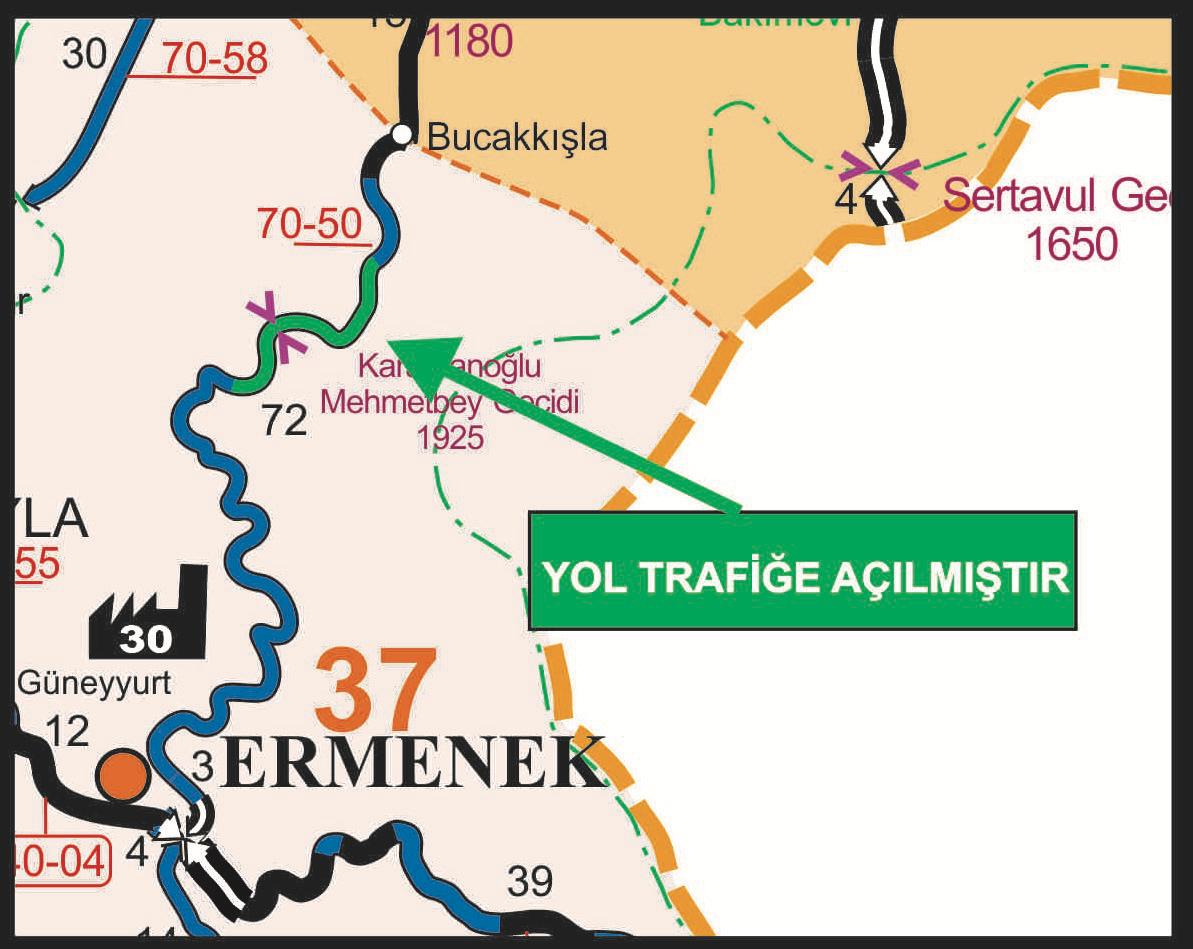 O yol trafiğe açıldı