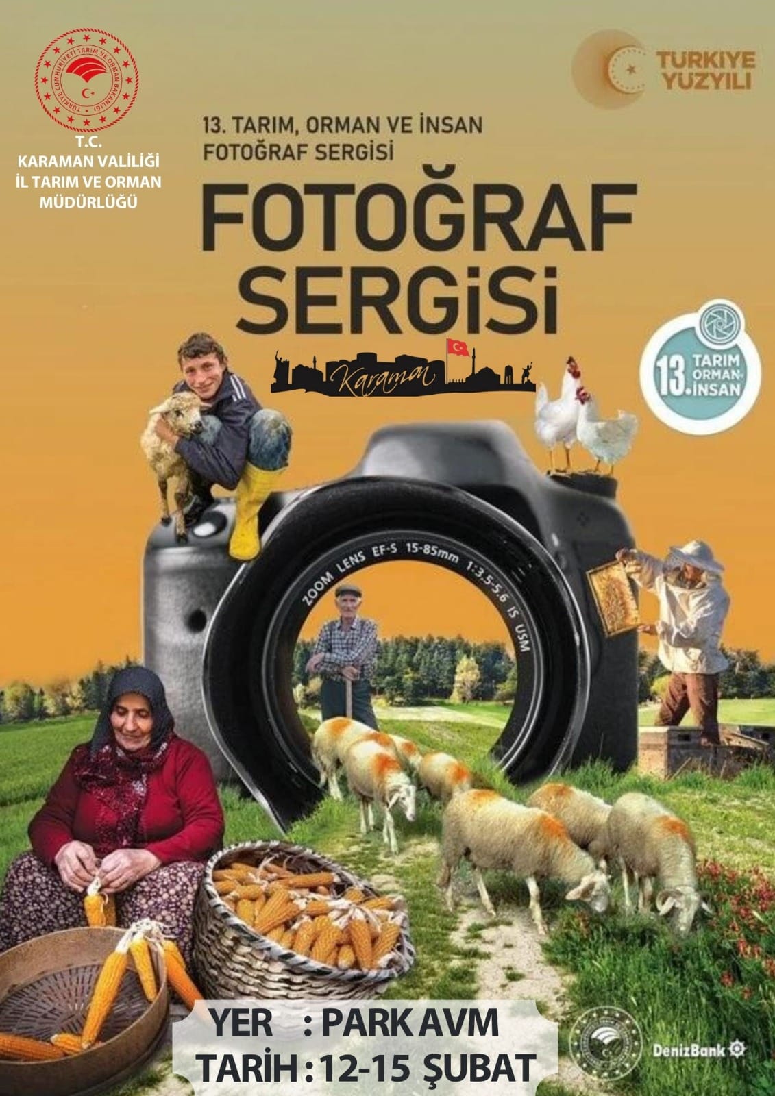 Tarım orman ve insan bu karelerde