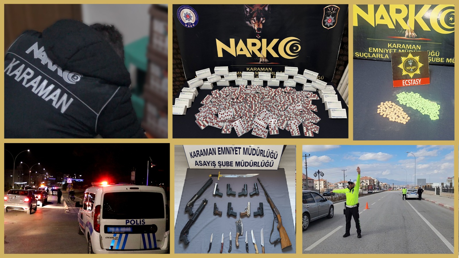 Karaman'da 15 kişi tutuklandı