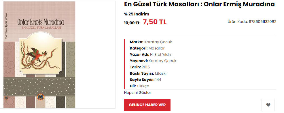 Bu masal kitabına o ismi verirken utanmadın mı