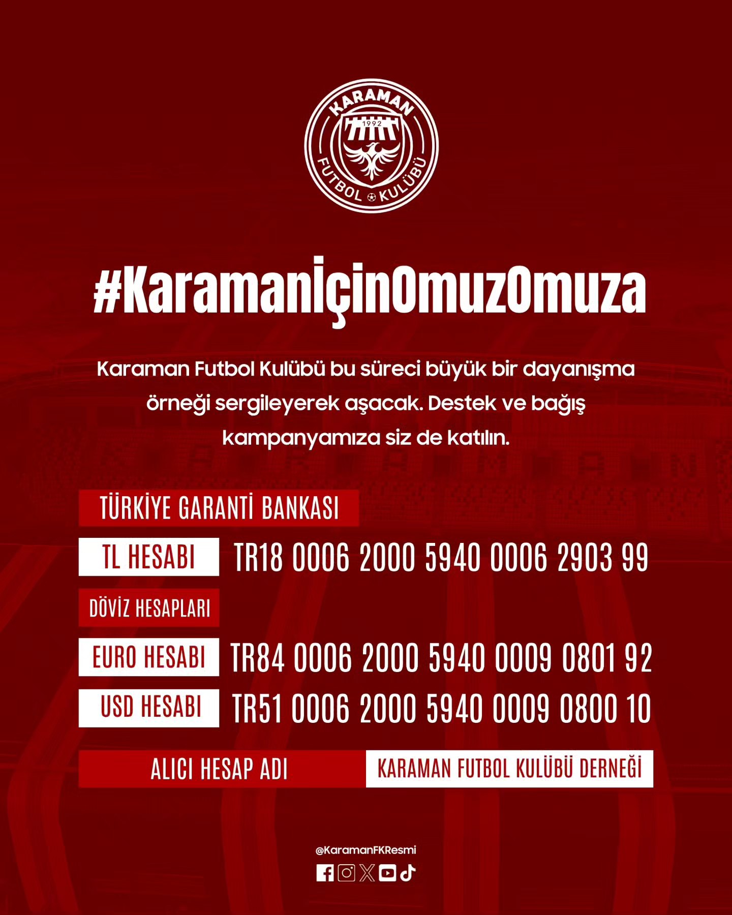 Haydi Karaman sıra bizde!