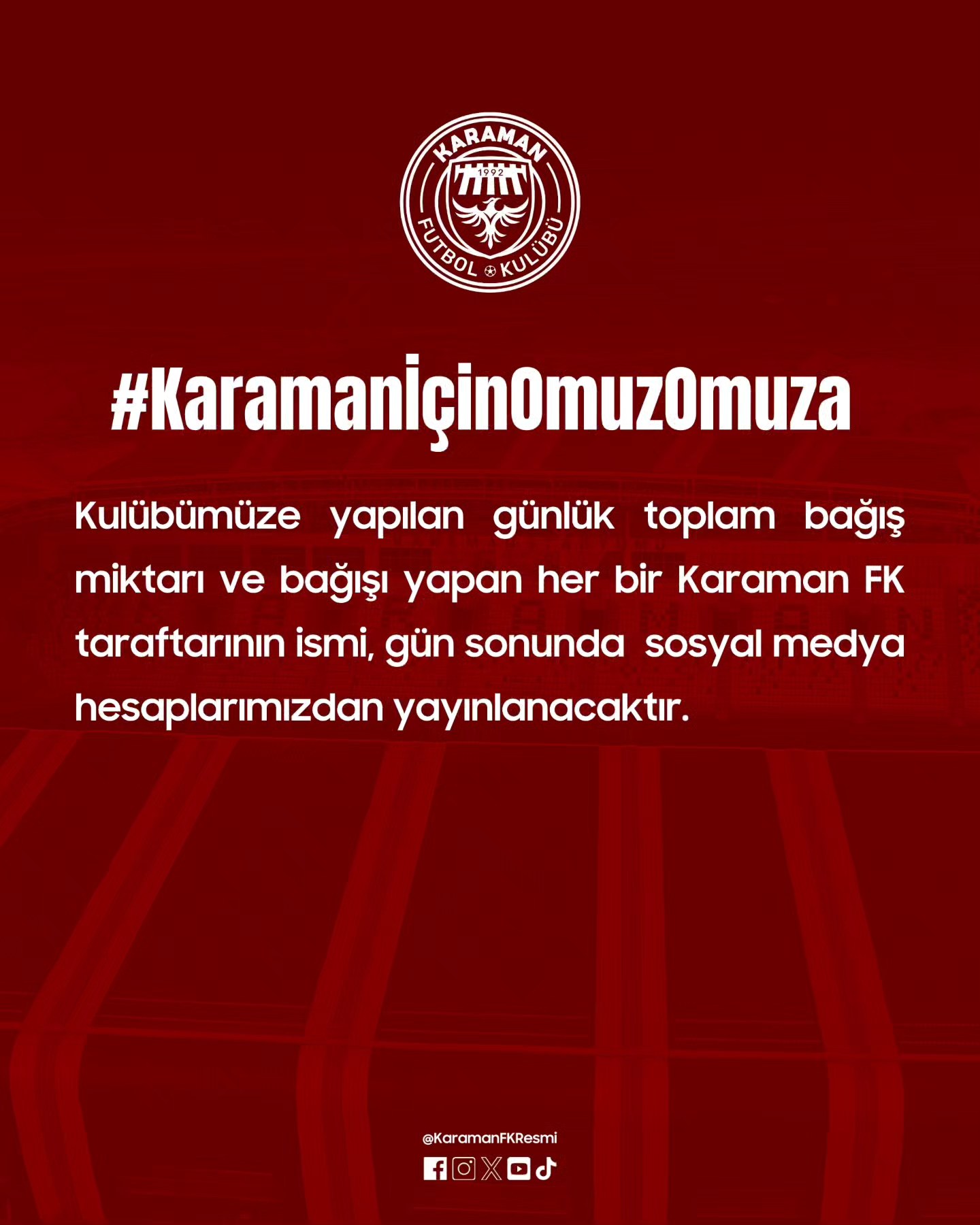 Haydi Karaman sıra bizde!