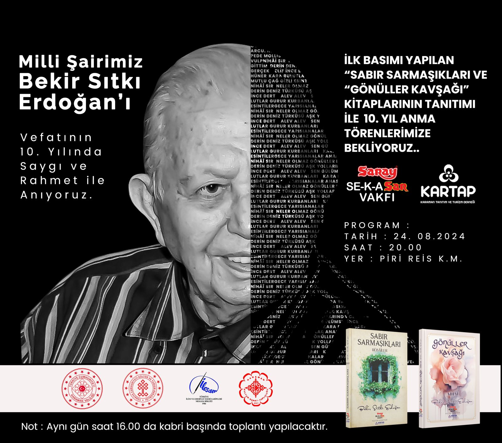 Milli Şair B.S. Erdoğan anılacak