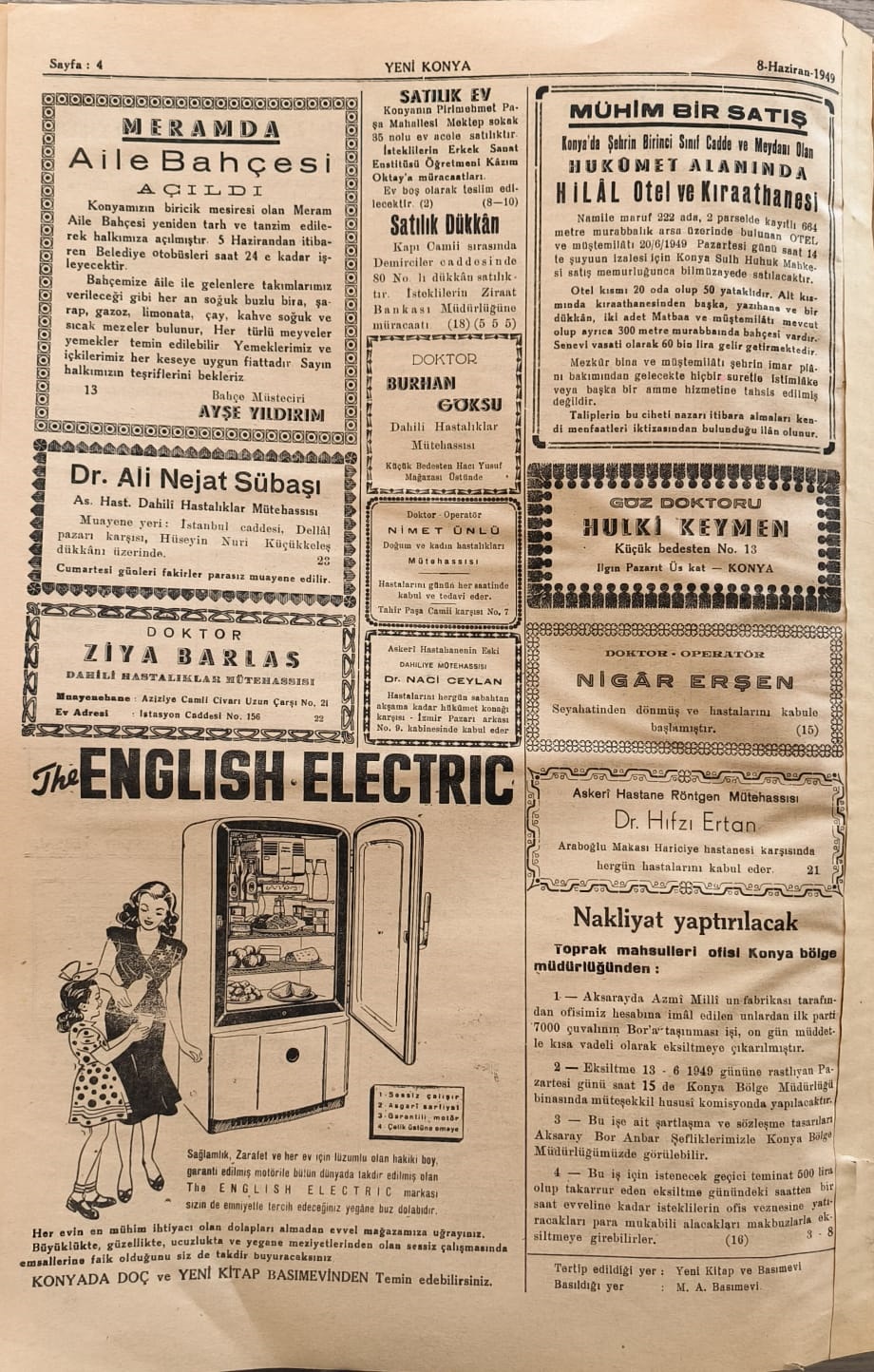 8 Haziran 1949 - Geçmiş zaman olur ki