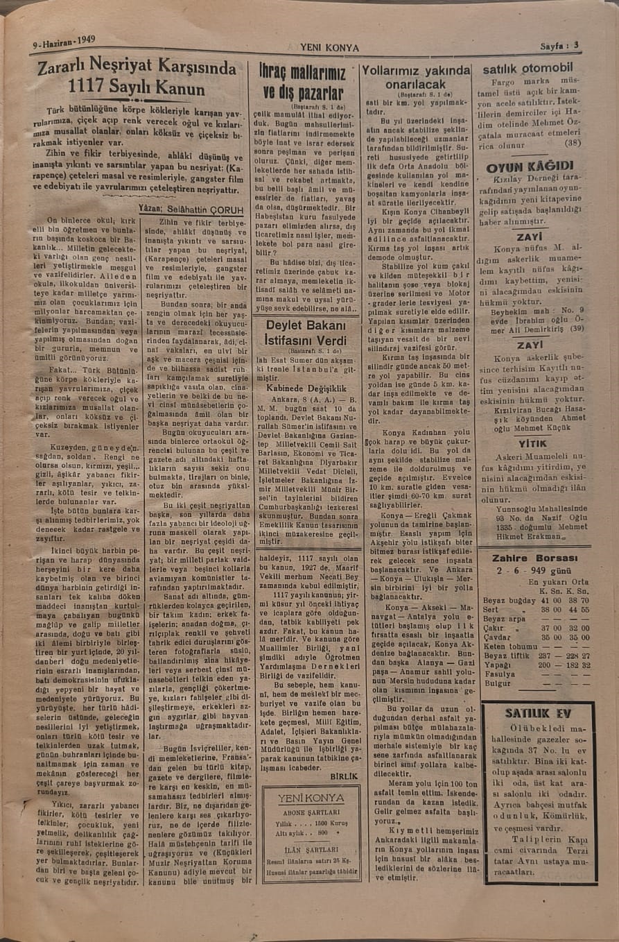 10 Haziran 1949 - Geçmiş zaman olur ki