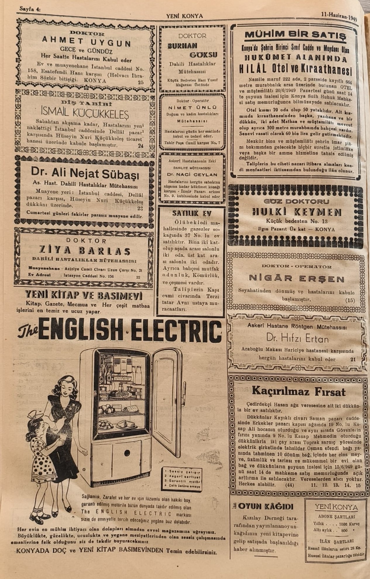 11 Haziran 1949 - Geçmiş zaman olur ki