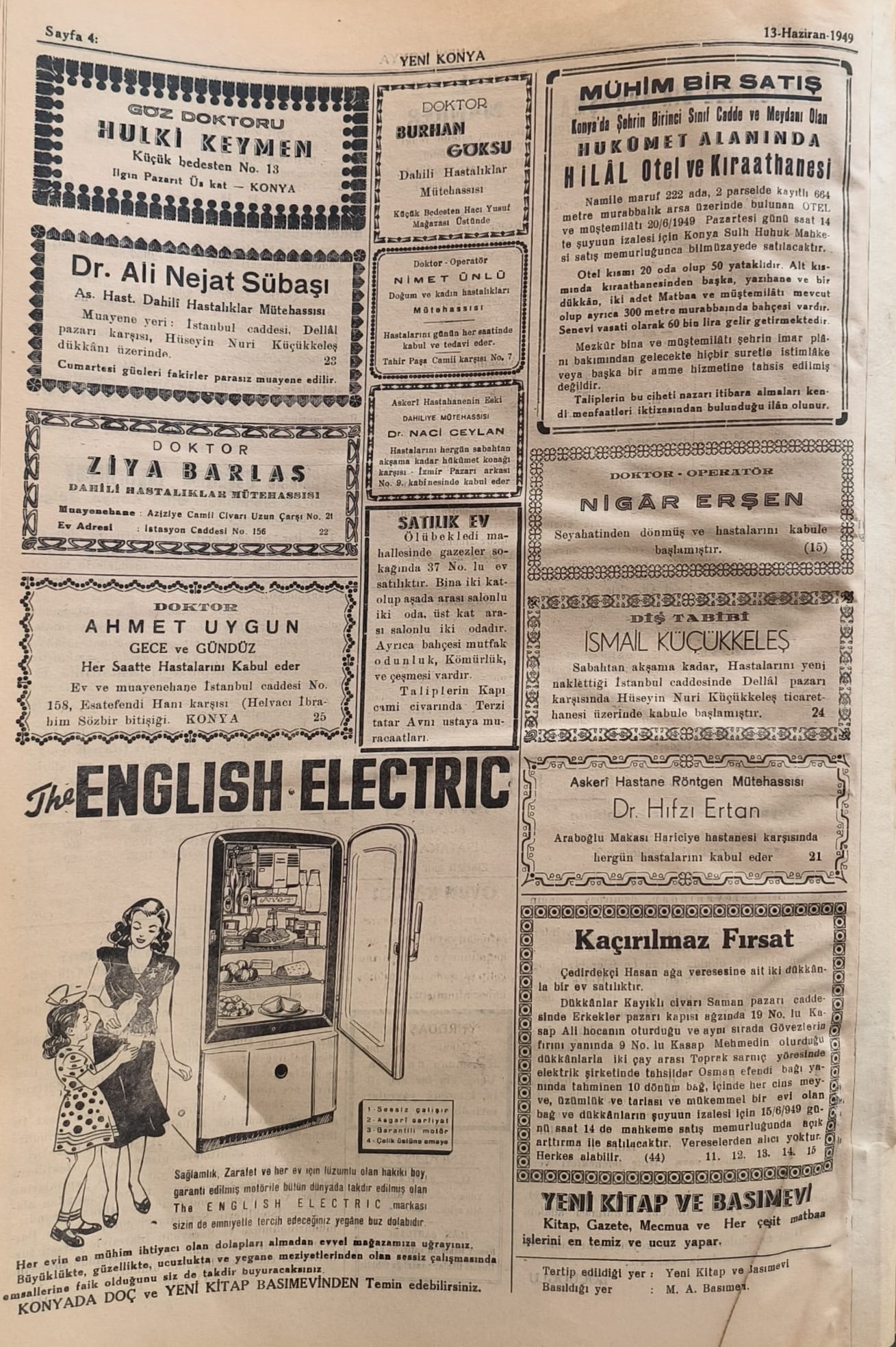 12 Haziran 1949 - Geçmiş zaman olur ki