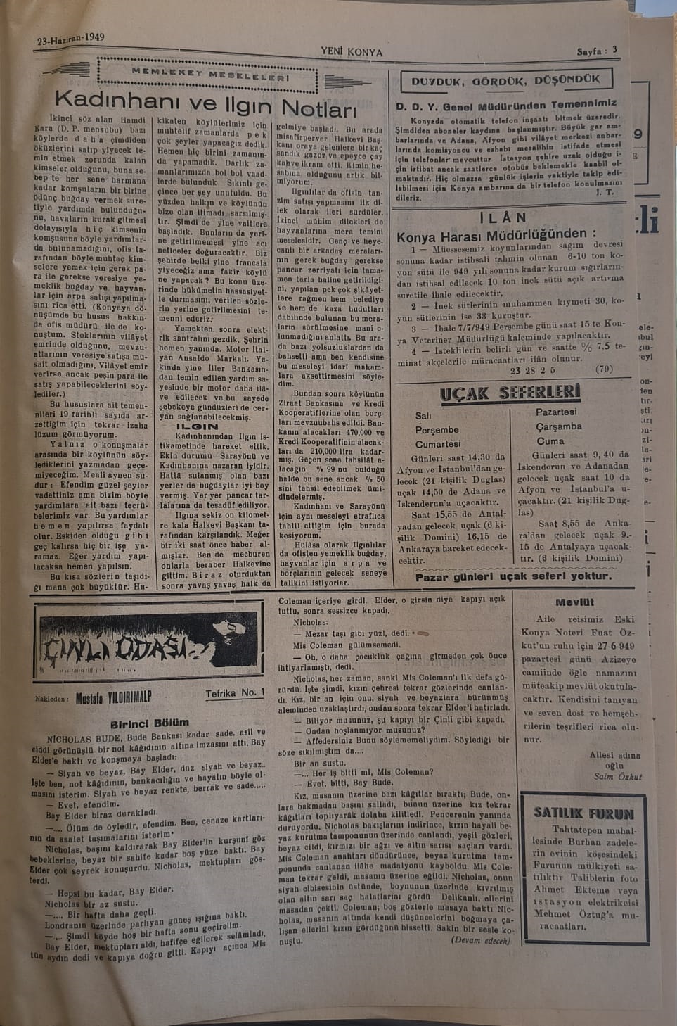 23 Haziran 1949 - Geçmiş zaman olur ki