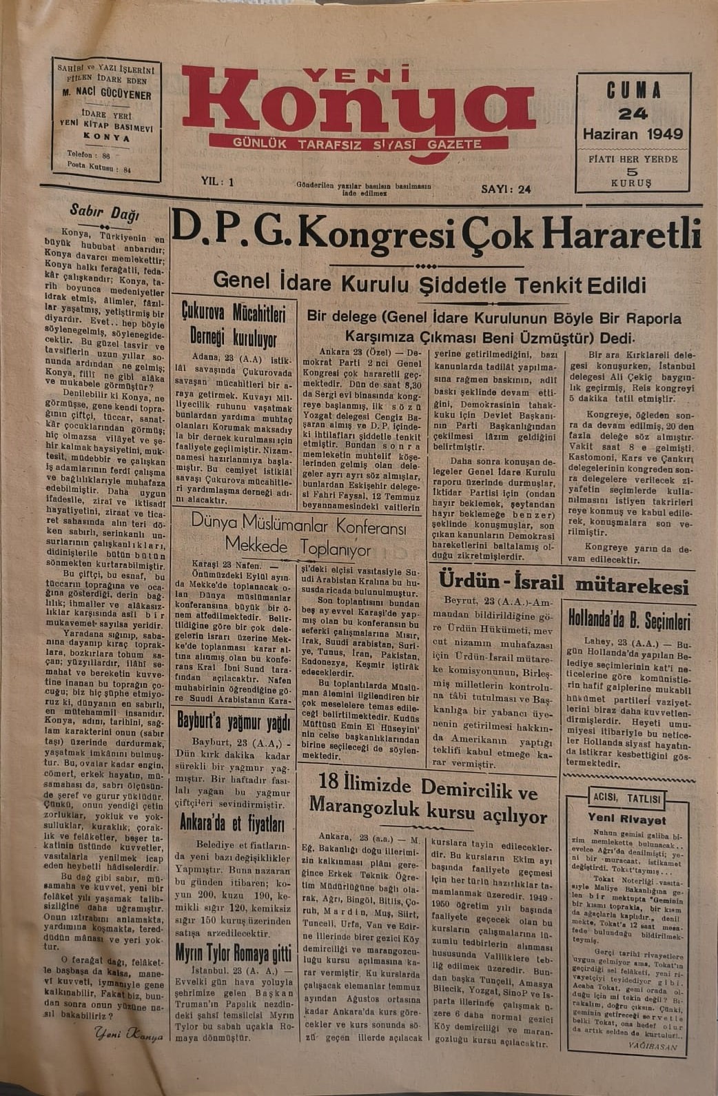 24 Haziran 1949 - Geçmiş zaman olur ki