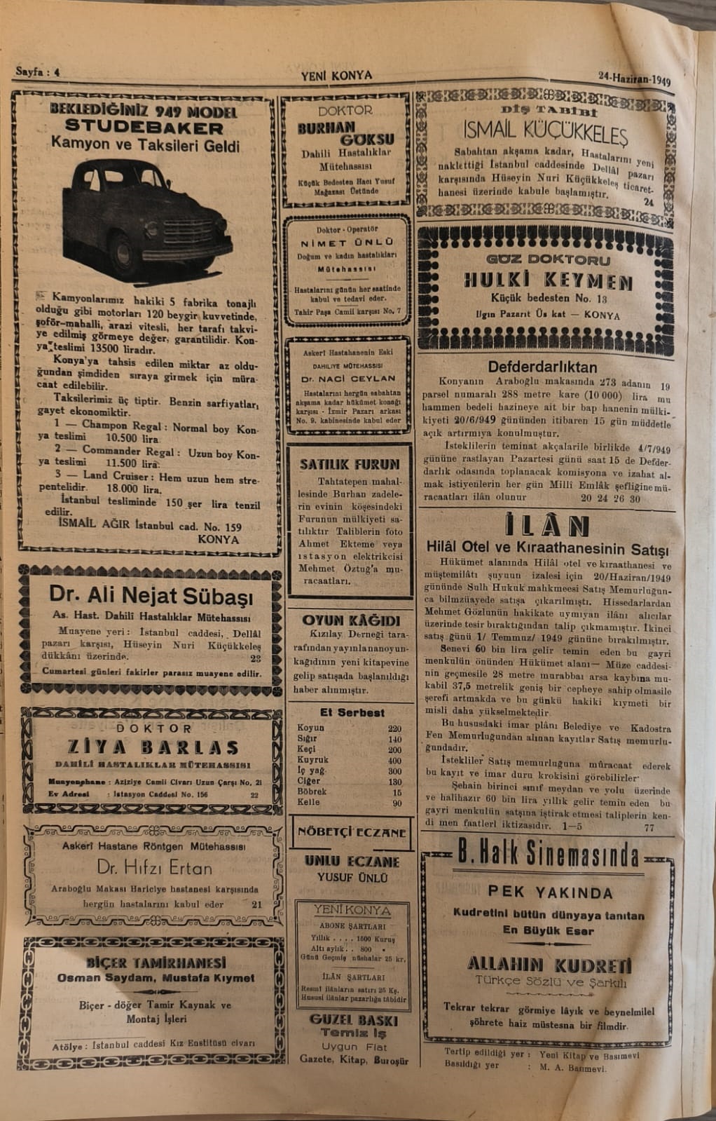 24 Haziran 1949 - Geçmiş zaman olur ki