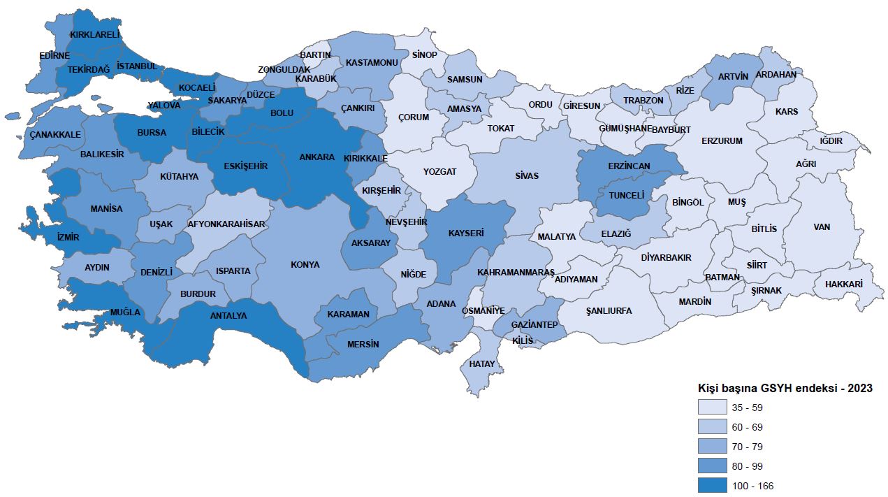 Karaman 55. sırada yer aldı