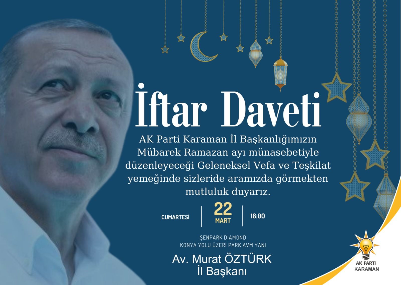 AK Parti Karaman'ı iftara çağırdı