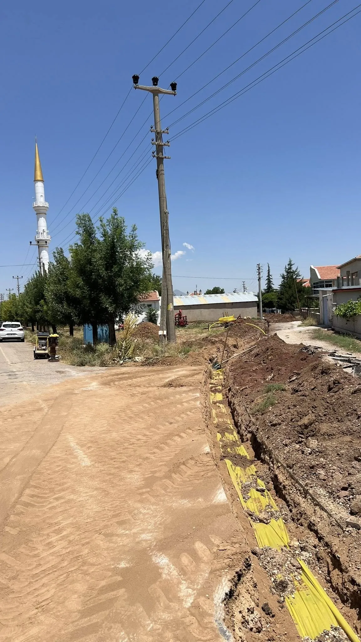 Yollarbaşı köyü bu kış doğalgaza kavuşuyor