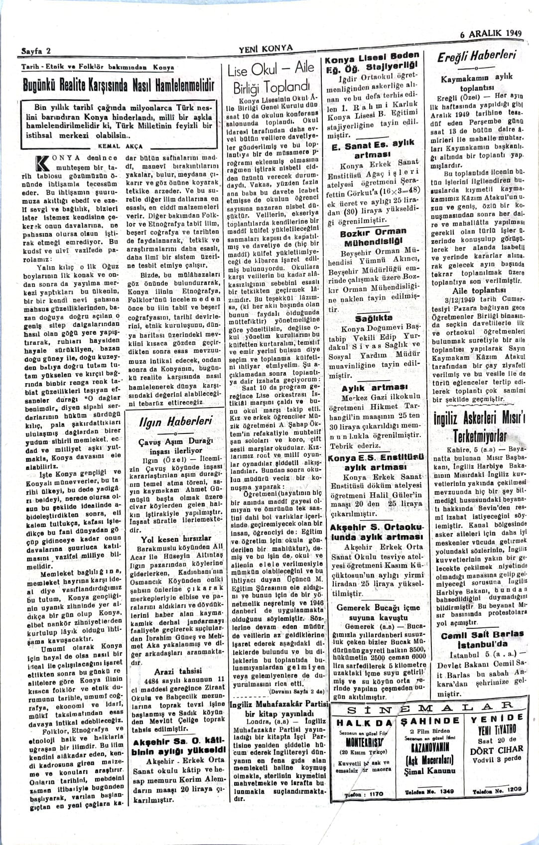 6 Aralık 1949 - Geçmiş zaman olur ki-2