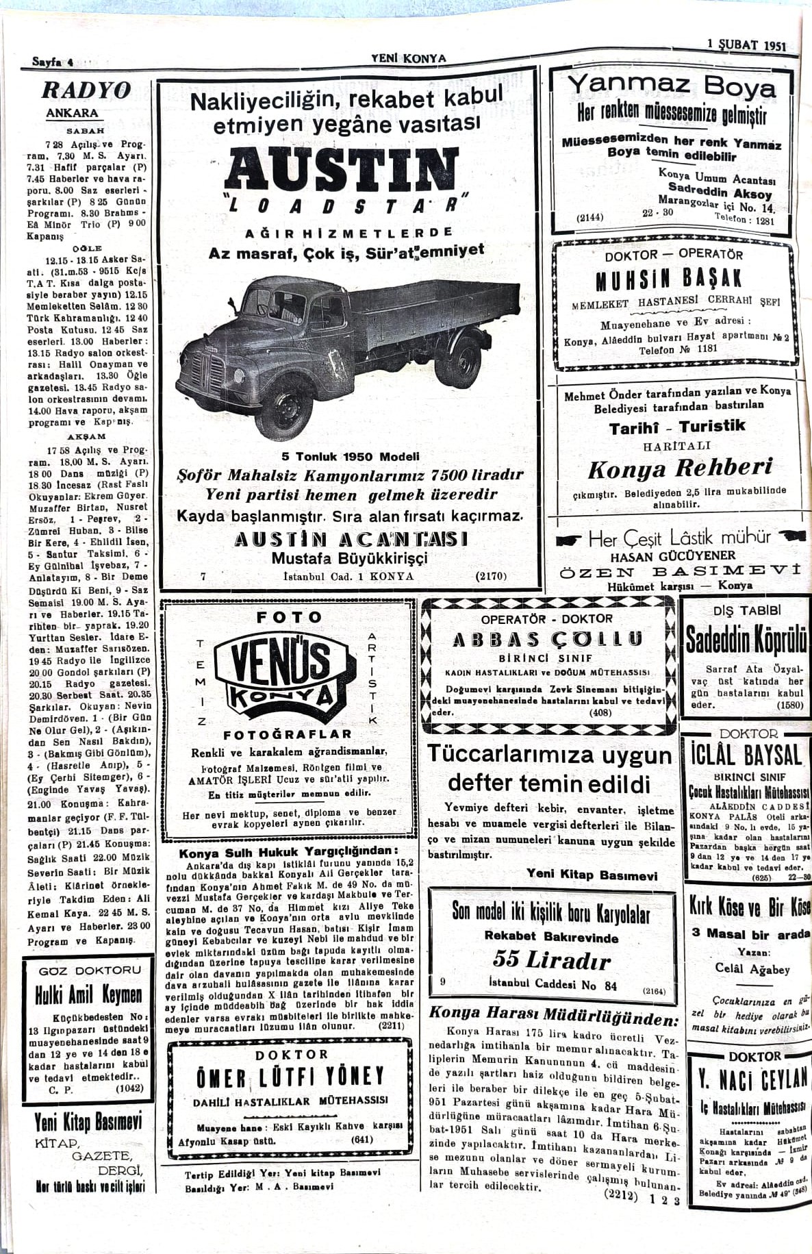 1 Şubat 1951 - Geçmiş zaman olur ki-4