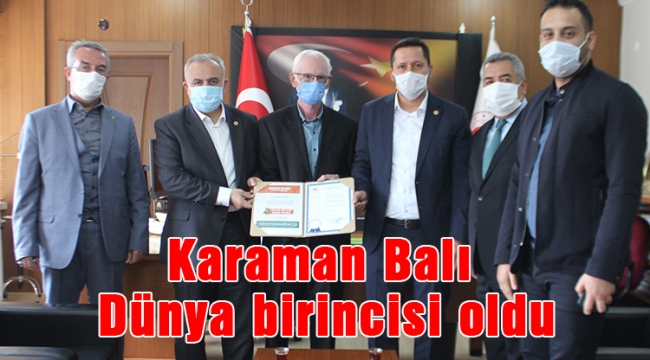 Karaman Balı Dünya birincisi oldu