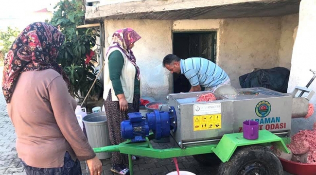 Karaman'da nar ekşisi sezonu açıldı