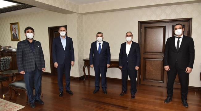 Sağlık-Sen heyetinden Vali Işık’a ziyaret