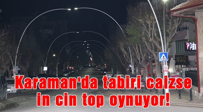 Karaman'da in cin top oynuyor!