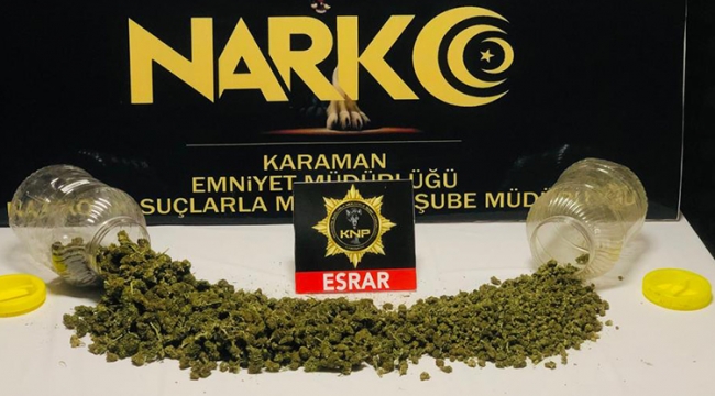 Karaman'da uyuşturucu operasyonu: 1 tutuklama