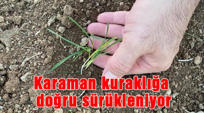 Karaman kuraklığa doğru sürükleniyor