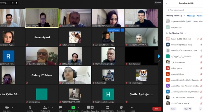 Teknofest 2021 proje hazırlama eğitimi verildi