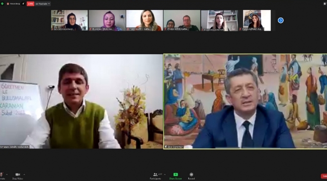 Bakan Selçuk öğretmenlerle online buluştu
