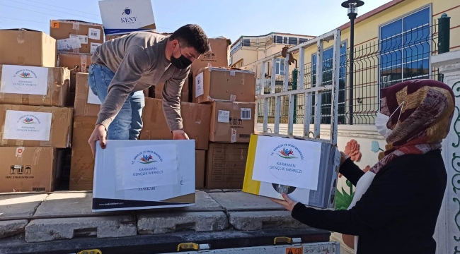 Gençlik Merkezinden İdlib'e yardım eli