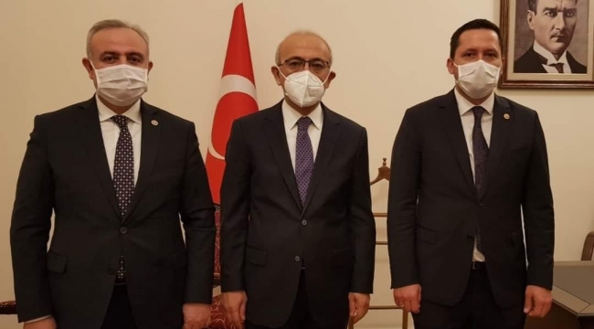 Vekillerden Bakan Elvan'a ziyaret