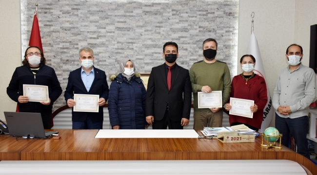 Anadolu Mektebi Öğretmenlerine Teşekkür Belgesi