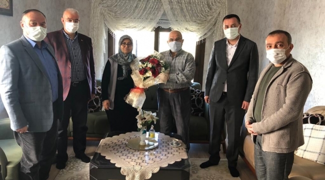 Başkanlardan şehit ailesi ziyaret