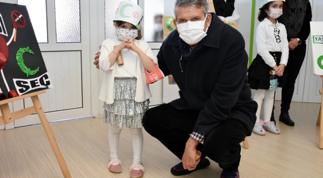 Minik öğrencilerden Yeşilay temalı etkinlik