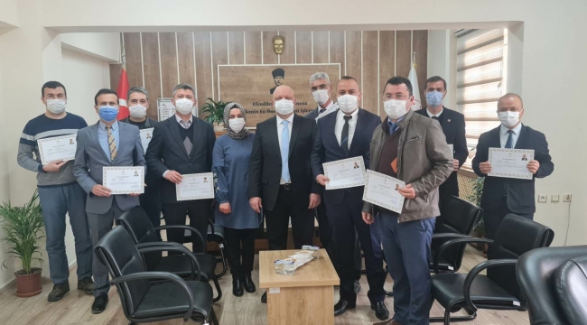 Vali Işık’tan başarı belgesi