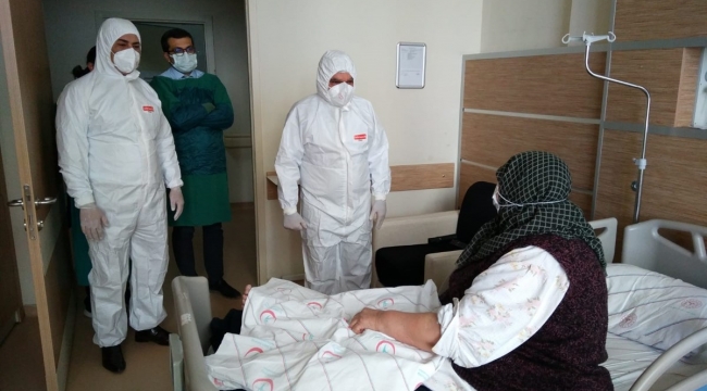 Vali Işık'tan Covid hastalarına ziyaret!