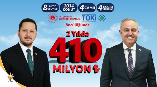 Karaman’a 410 Milyon TL'lik yatırım