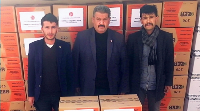 MHP’den 150 aileye yardım kolisi