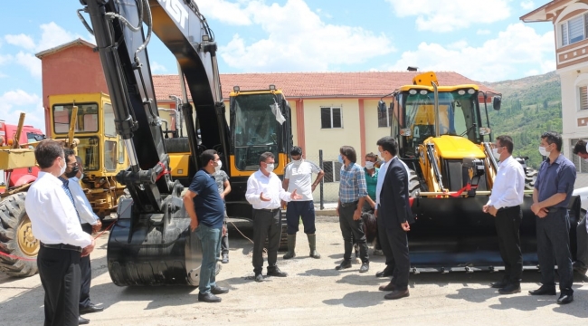 Başyayla Belediyesi makine parkı güçlendi