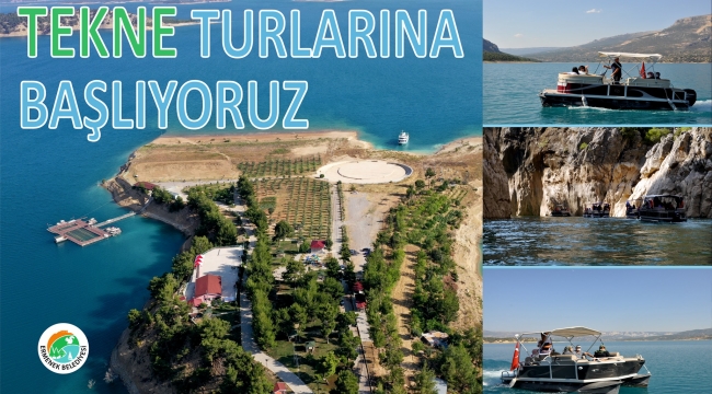 Ermenek'te tekne turları başladı
