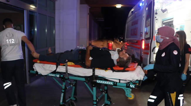 Kamyon kasasından düşen şahıs yaralandı