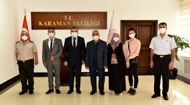 Kahraman Irak gazisine gazilik rozeti takıldı