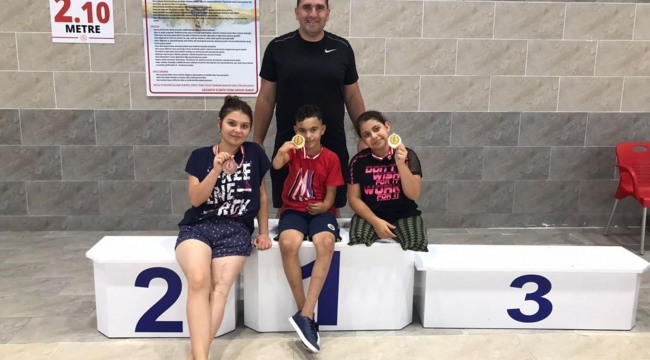 Yüzmenin altın çocukları Gaziantep’te parladı