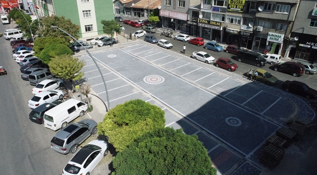 Semerciler sokağındaki otopark yenilendi