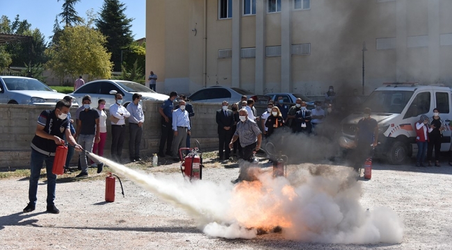 Yangın Söndürme Eğitimi Verildi