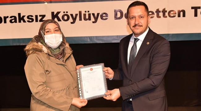 Topraksız köylümüz kalmayacak