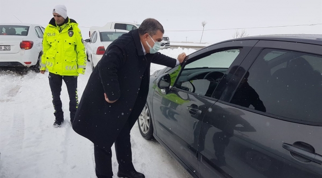 Vali Işık kar denetiminde!